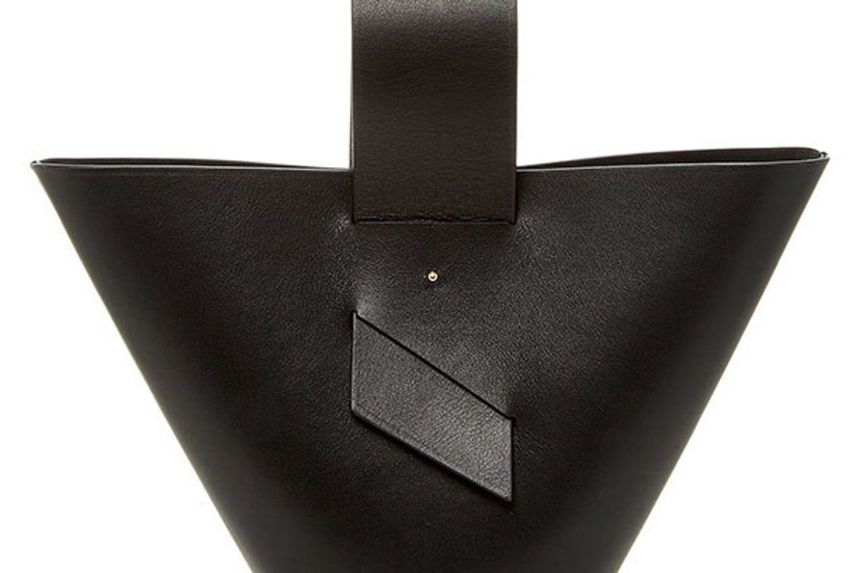 Amphora Leather Top Handle Bag