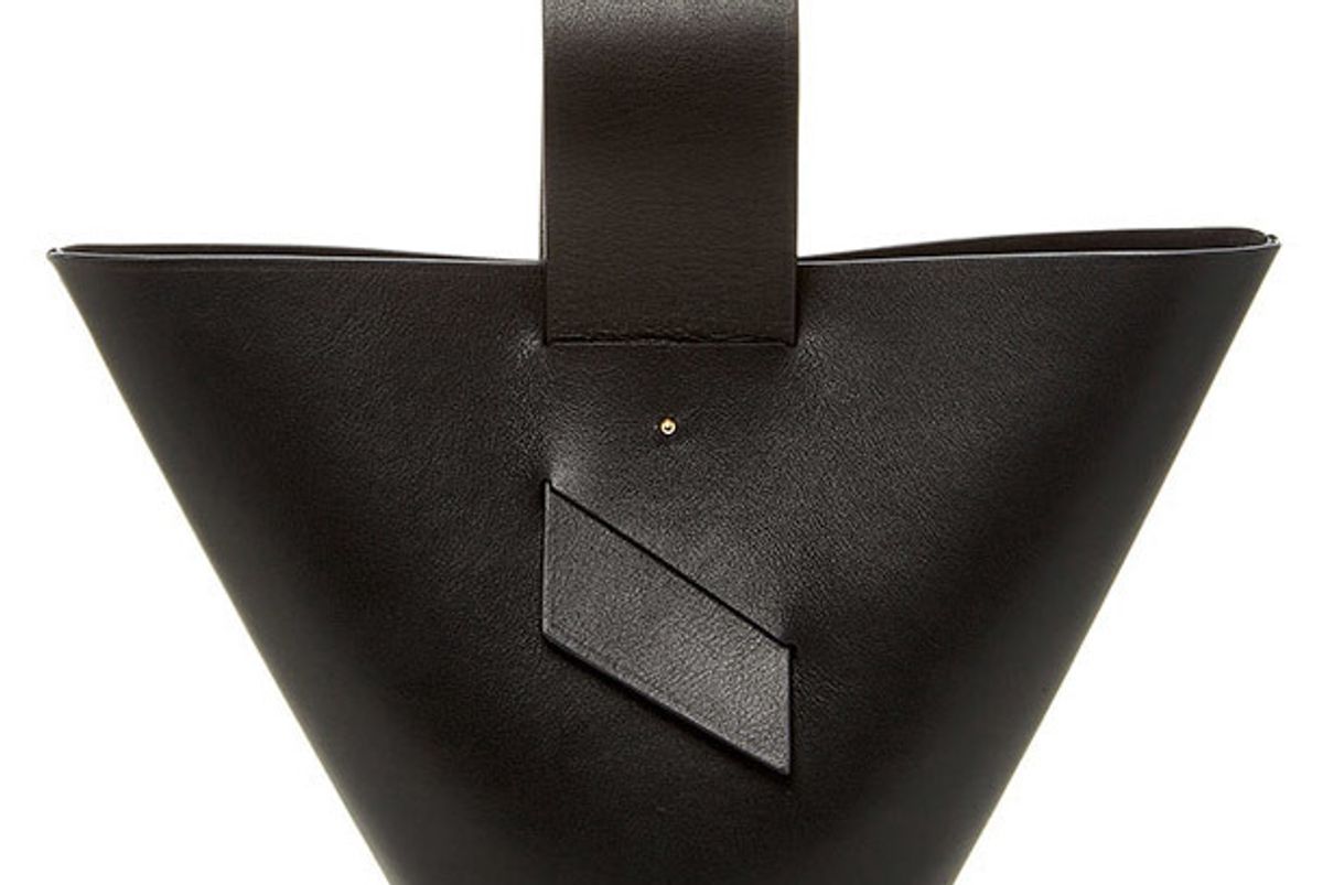 Amphora Leather Top Handle Bag