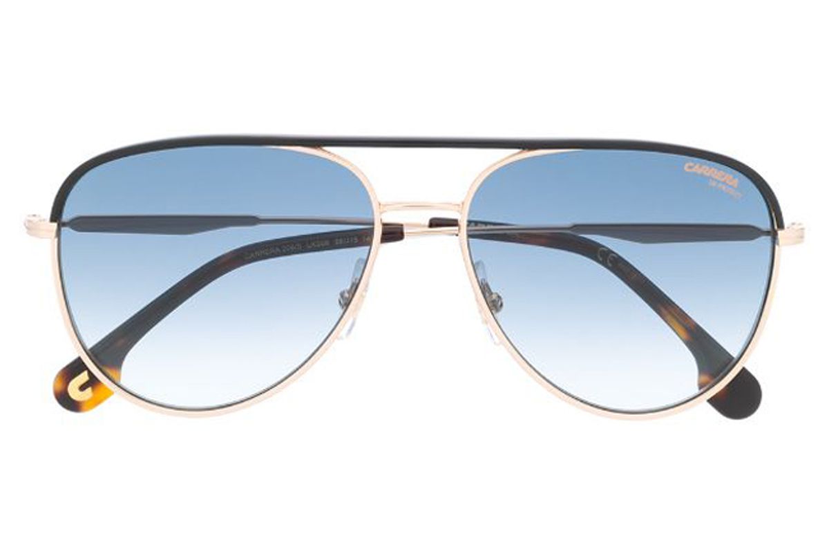 carrera aviator shaped sunglasses