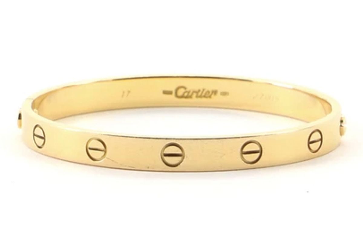 cartier 18k yellow gold love bracelet
