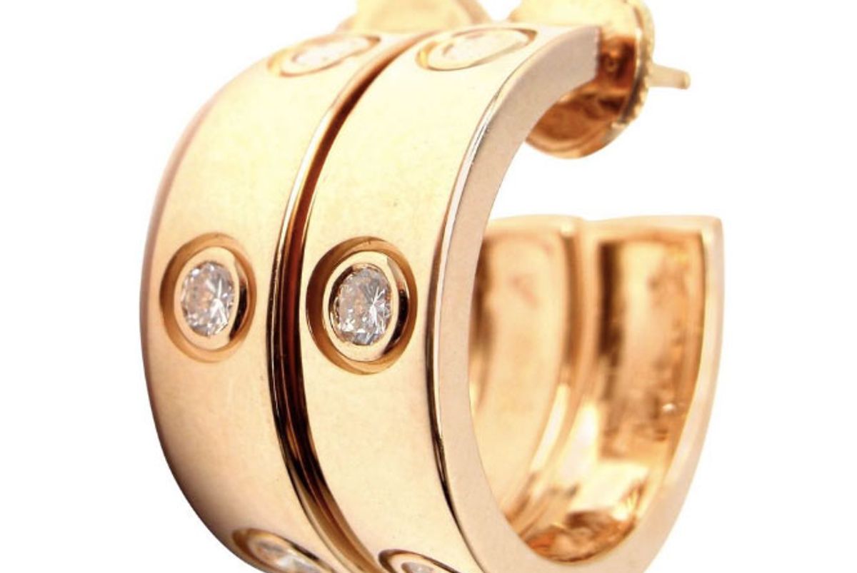 Love Diamond Gold 150th Anniversary Limited Edition Hoop Earrings