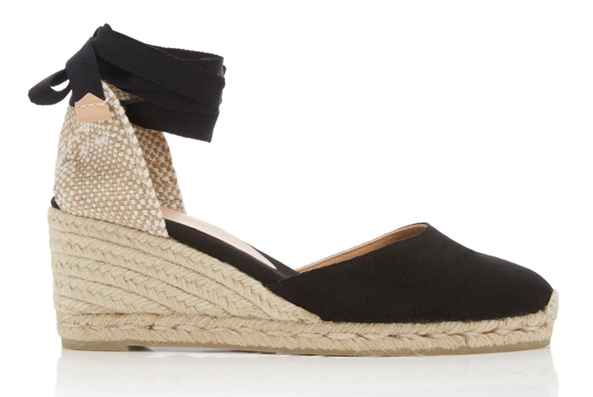 castaner carina canvas wedge sandals