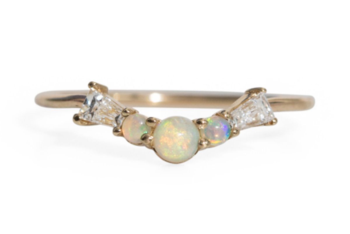 cat bird nyc constellation ring opal diamond