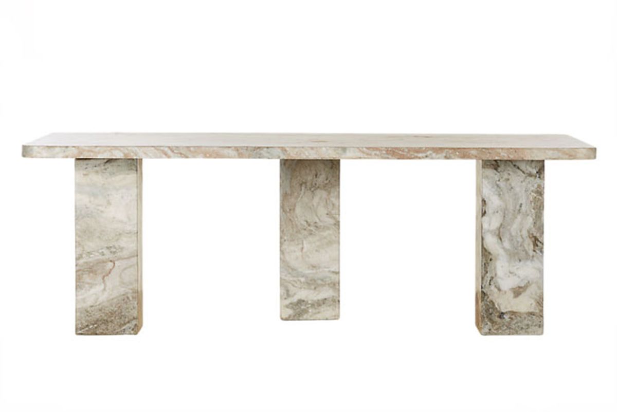 cb2 statement marble coffee table