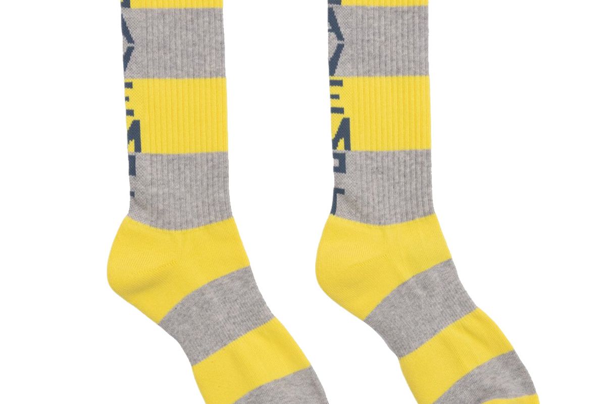 ce cav empt fw19 striped socks yellow