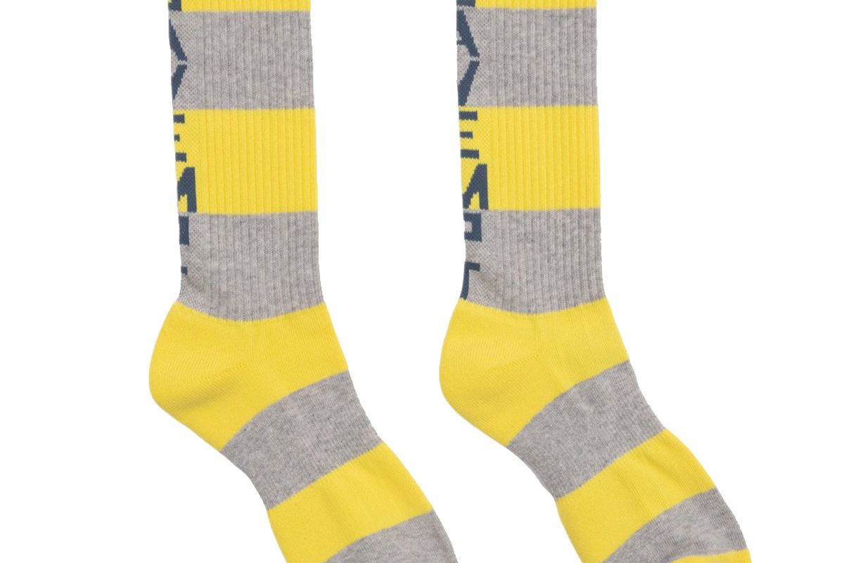 ce cav empt fw19 striped socks yellow