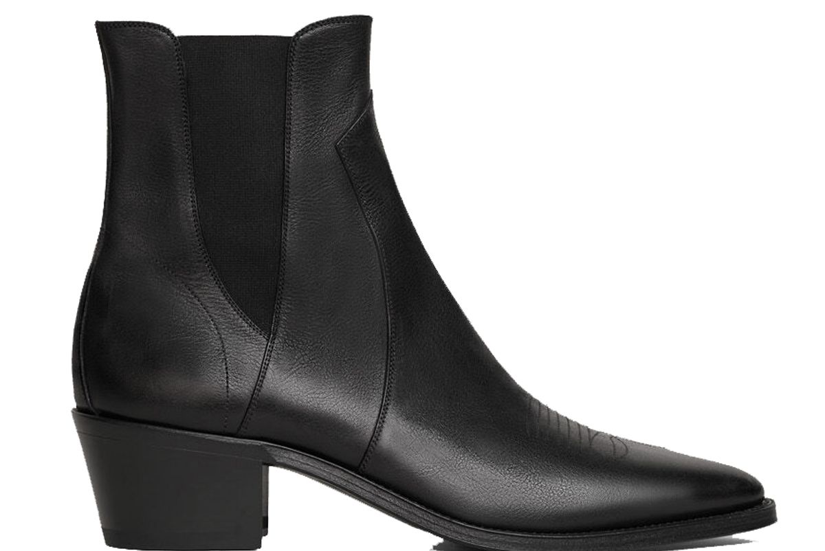 celine camargue western chelsea boots