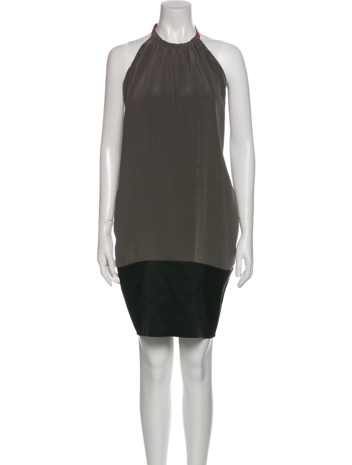 celine halterneck knee length dress