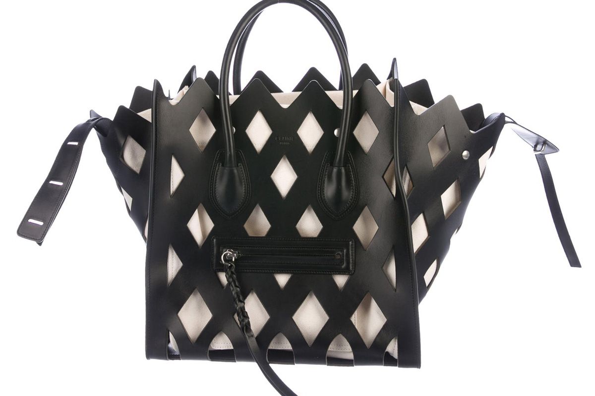 celine medium cutout luggage phantom tote