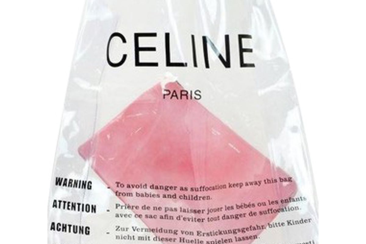 celine plastic shopping bag