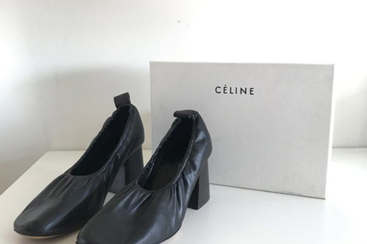 celine soft ballerina pumps