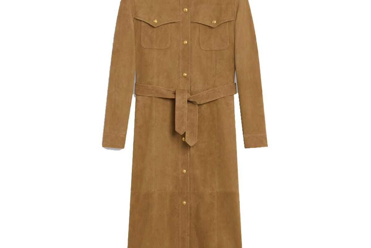 celine western shirt dress