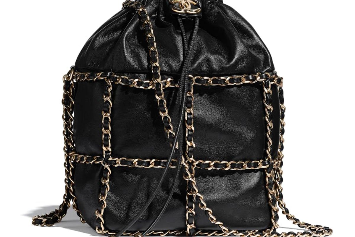 chanel drawstring bag