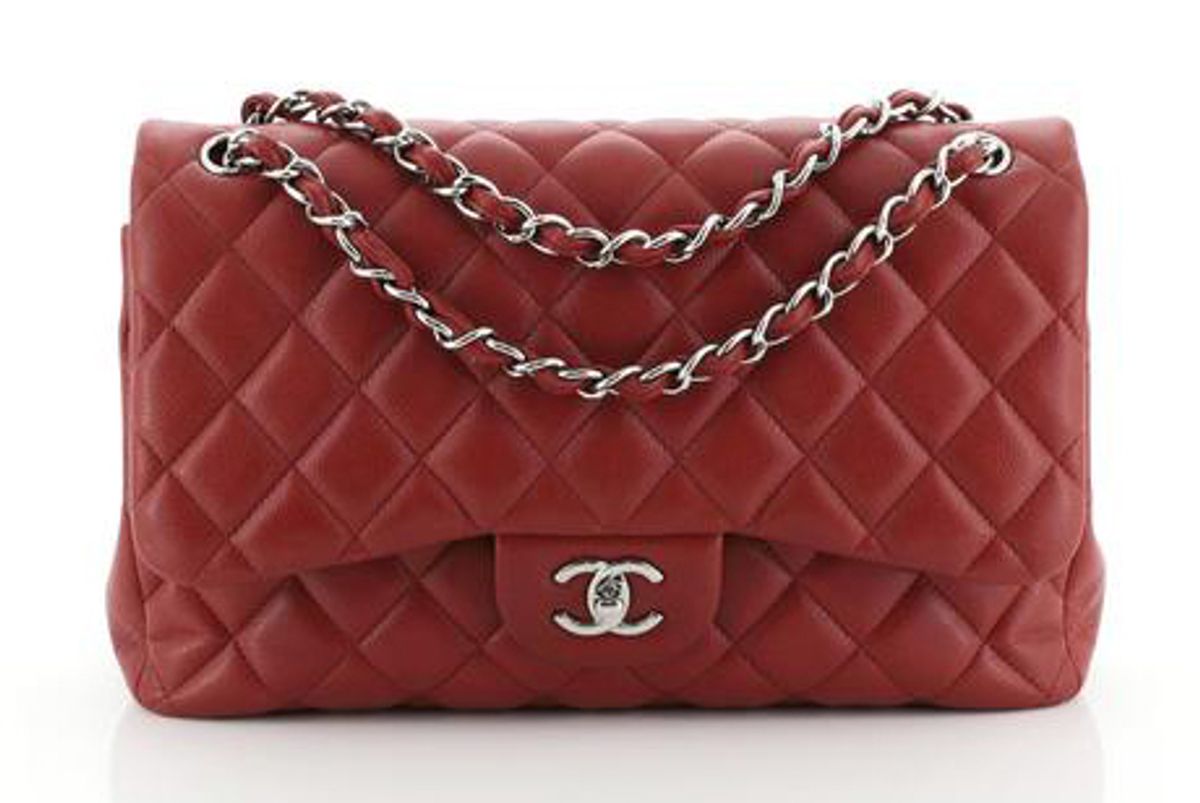 chanel quilted caviar jumbo classic double flap bag