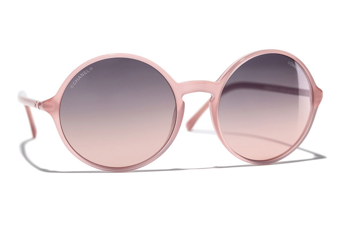 chanel round spring sunglasses
