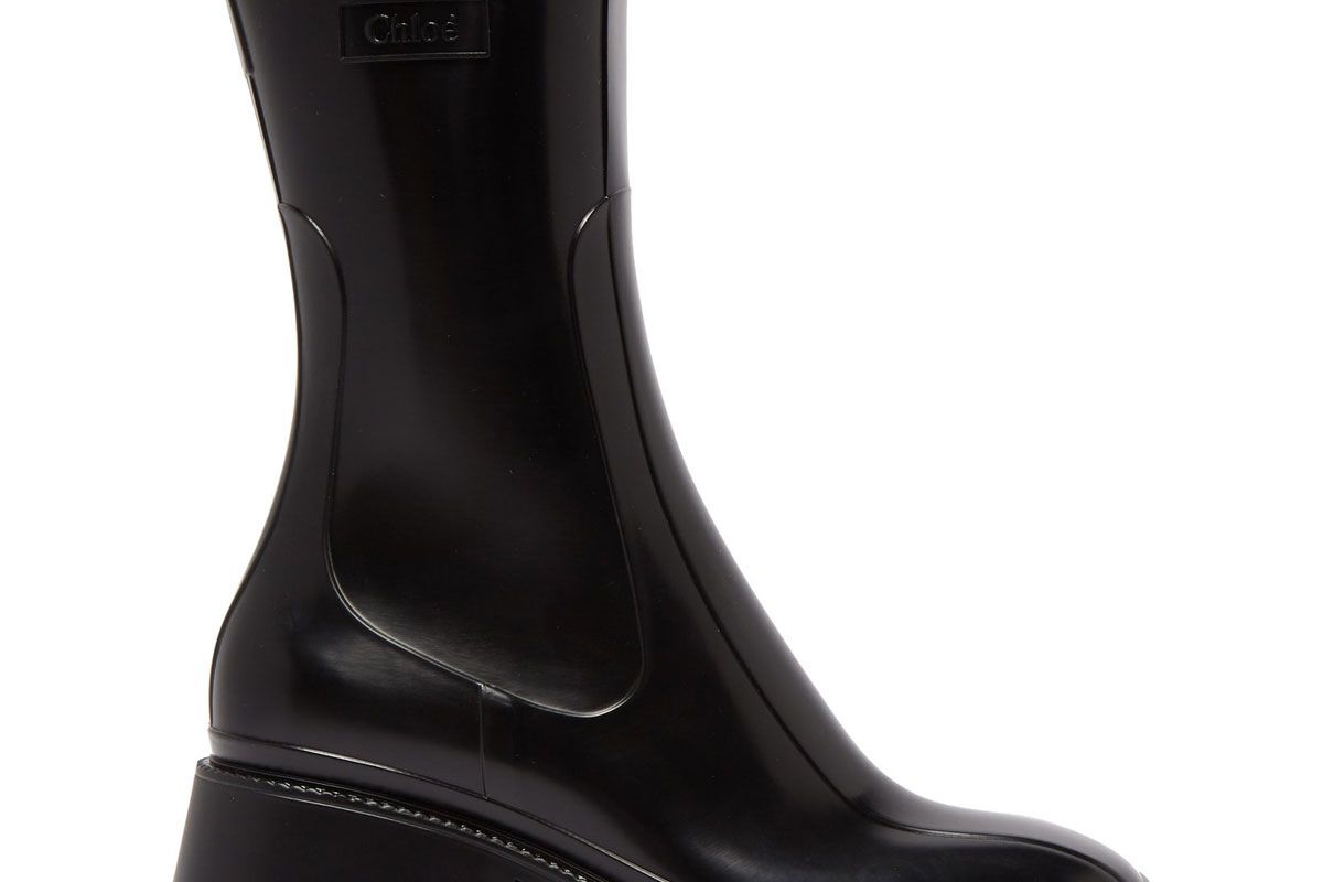 chloe betty heeled rubber boots