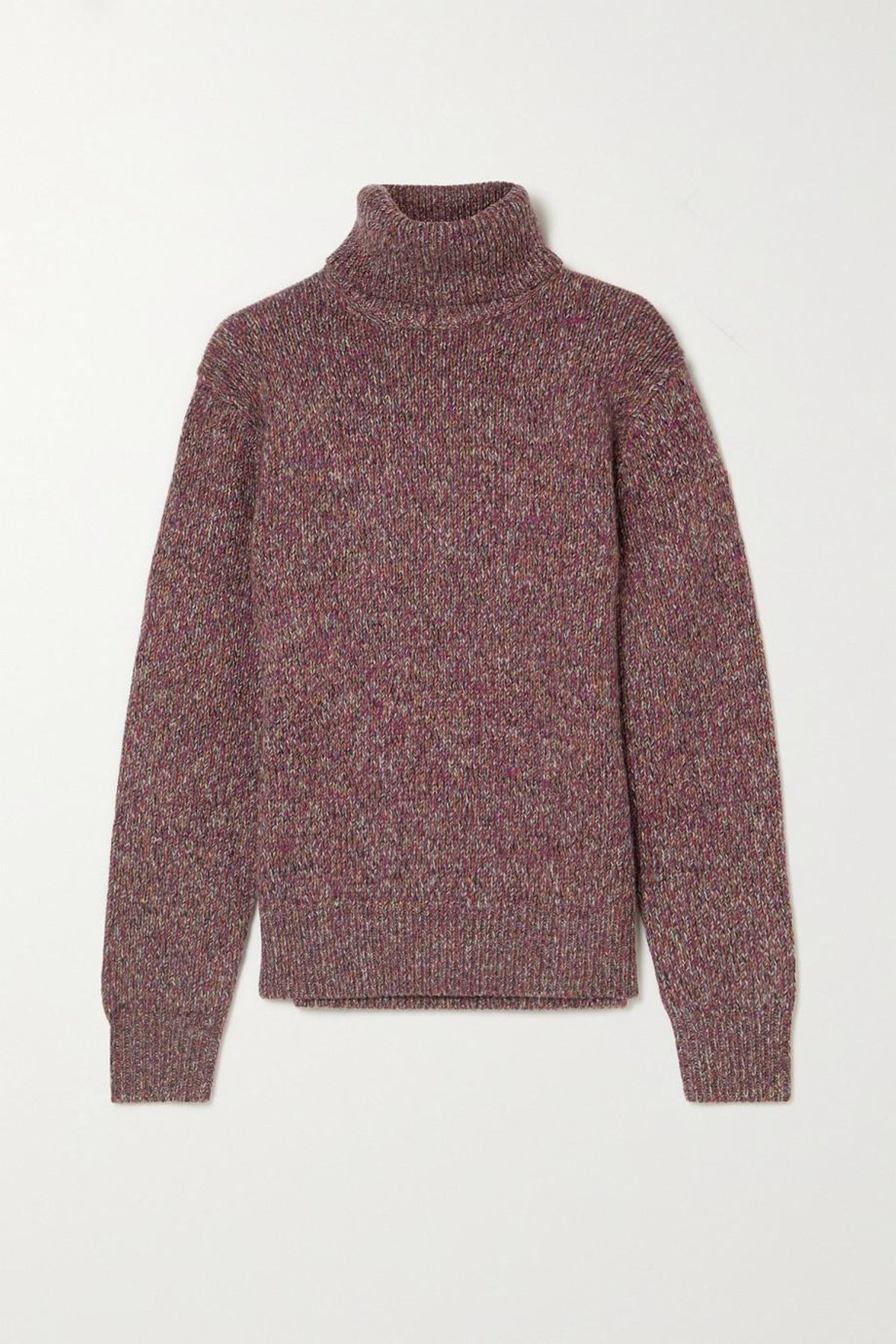 chloe cashmere and wool blend turtleneck sweater