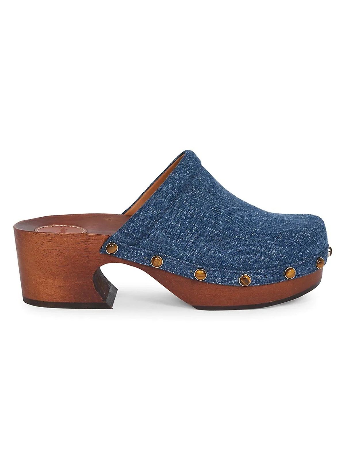 chloe denim clogs