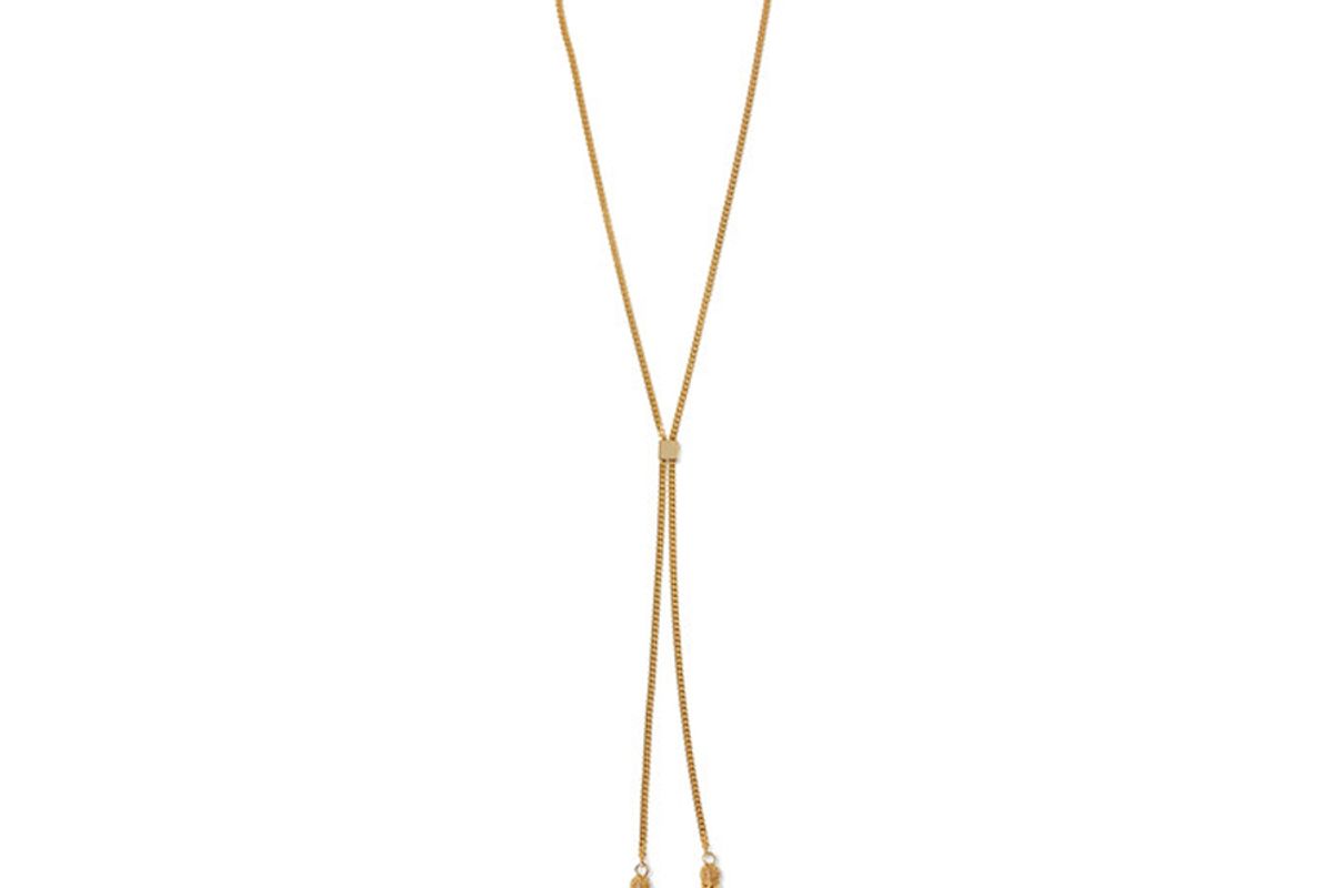 Lynn Tasseled Gold-Plated Necklace
