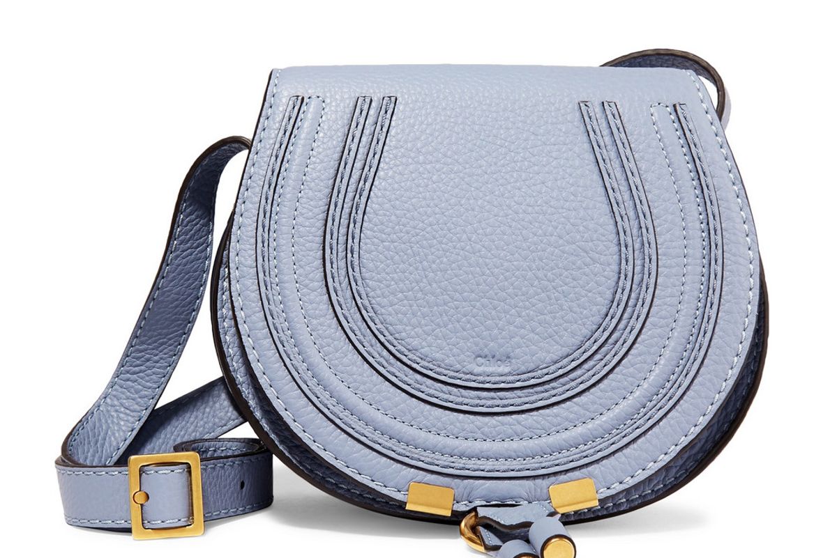 chloe marcie mini textured leather shoulder bag