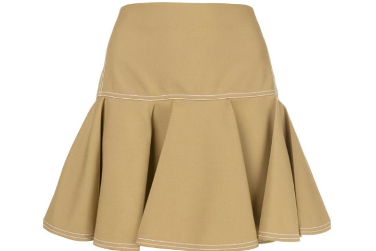 chloe pleated mini skirt