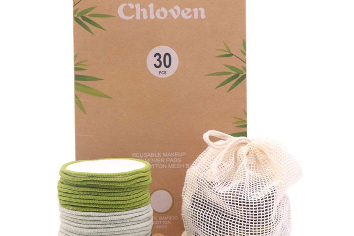 chloven 30 pack organic reusable makeup remover pads