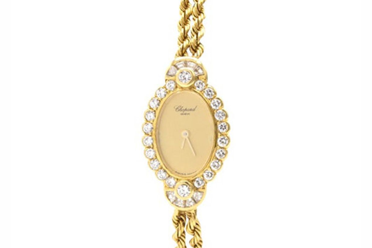 chopard yellow gold watch