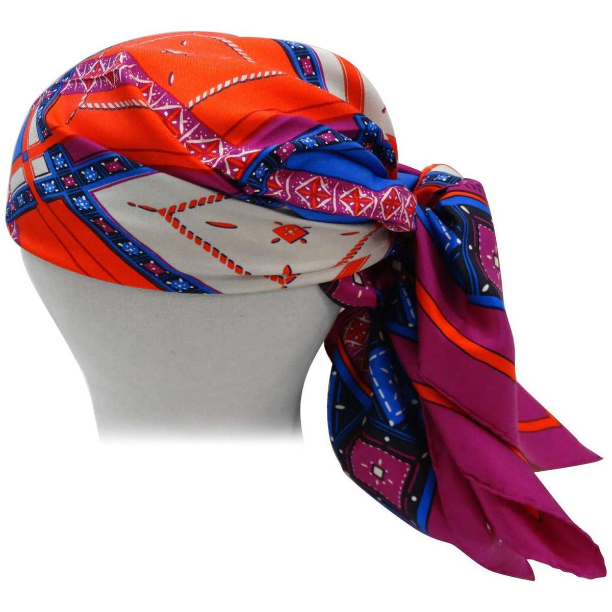 christian dior 1980s jewel silk scarf