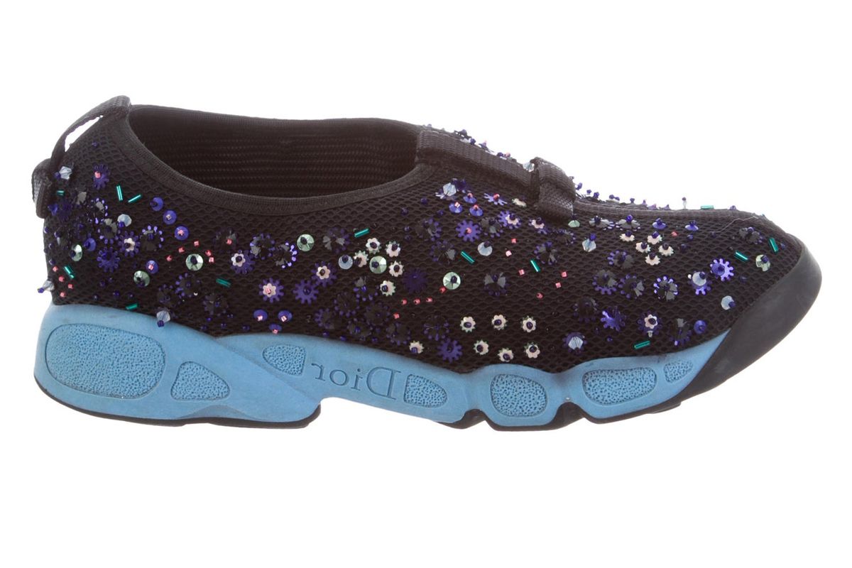 christian dior fusion embellished sneakers