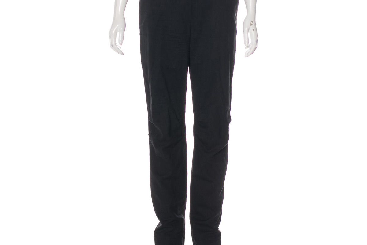 christian dior wool straight leg pants