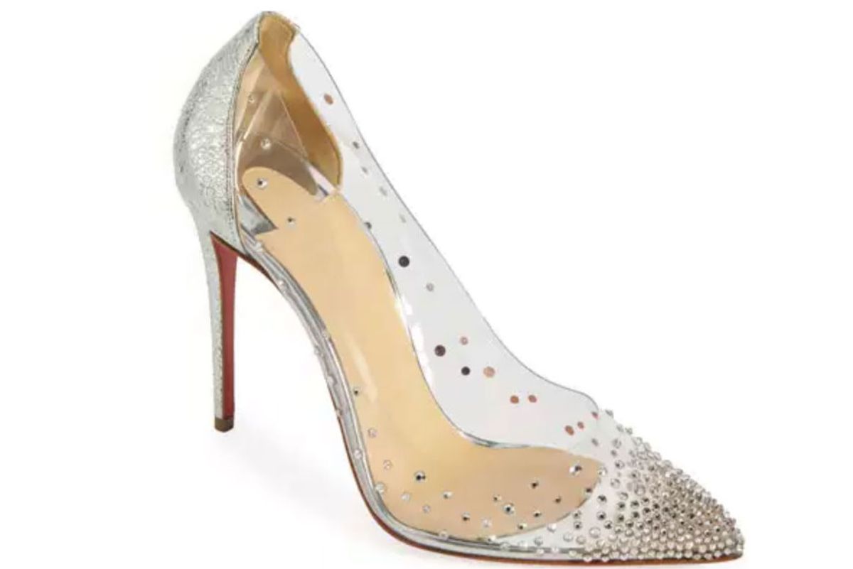 Christian Louboutin Degrastrass Vinyl 100mm Red Sole Pump-1