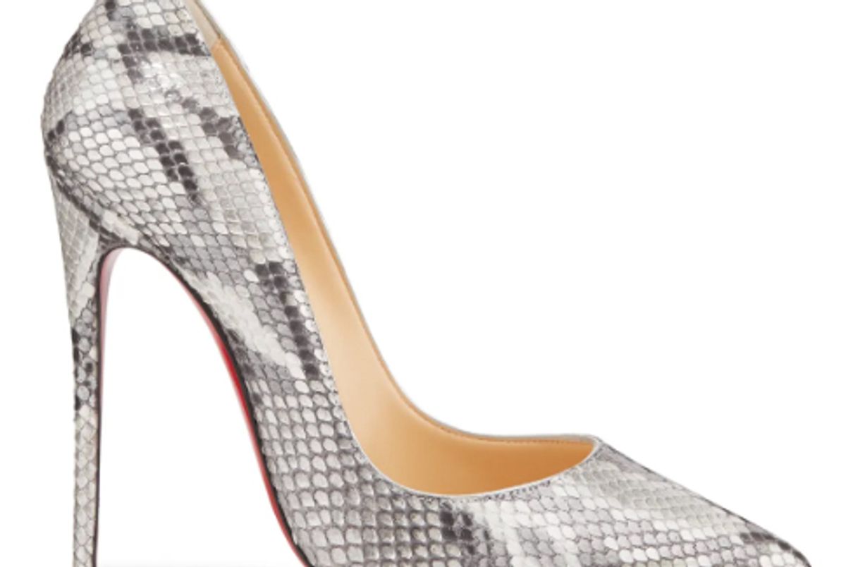 christian louboutin so kate python pumps