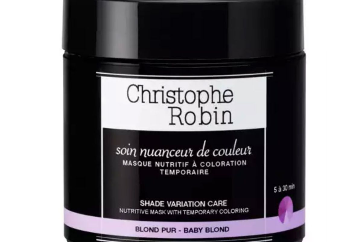 christophe robin shade variation care nutritive mask with temporary coloring baby blond