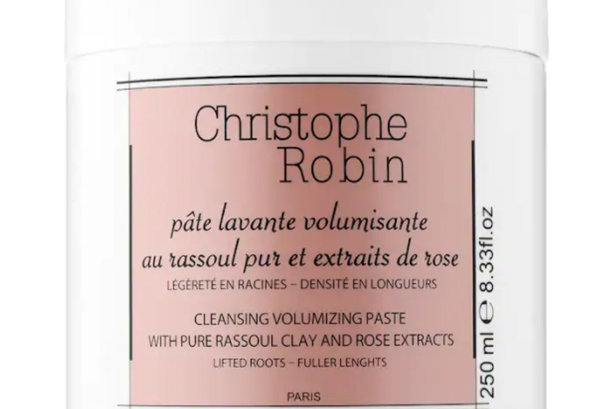 christophe robin volume shampoo paste with rassoul clay and rose extracts