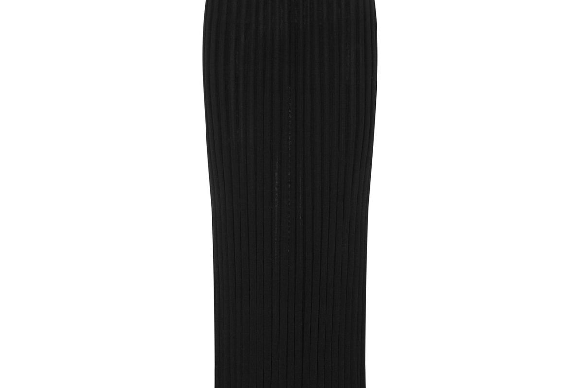 christopher esber drawstring detailed ribbed knit maxi skirt