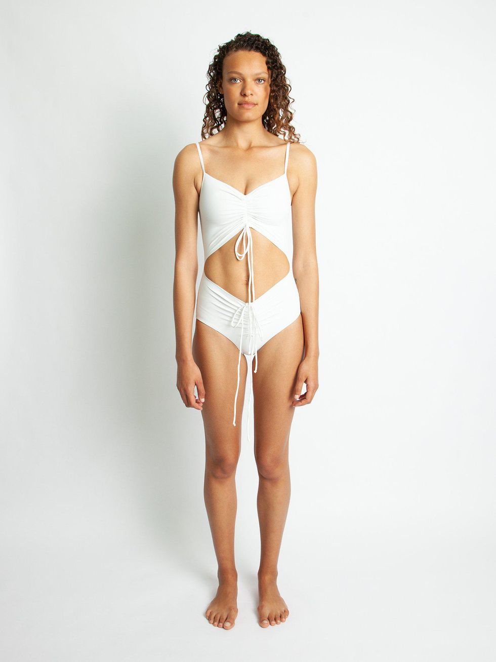 christopher esber ruched disconnect swimsuit