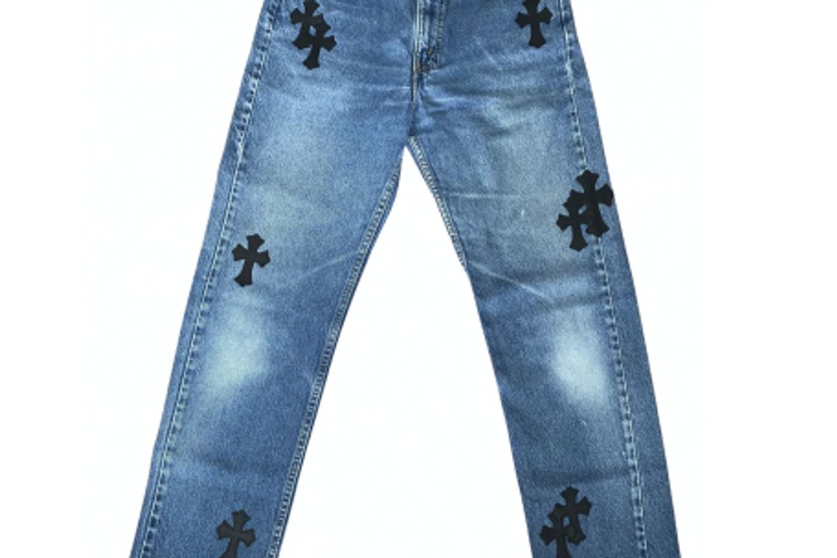 chrome hearts straight jeans