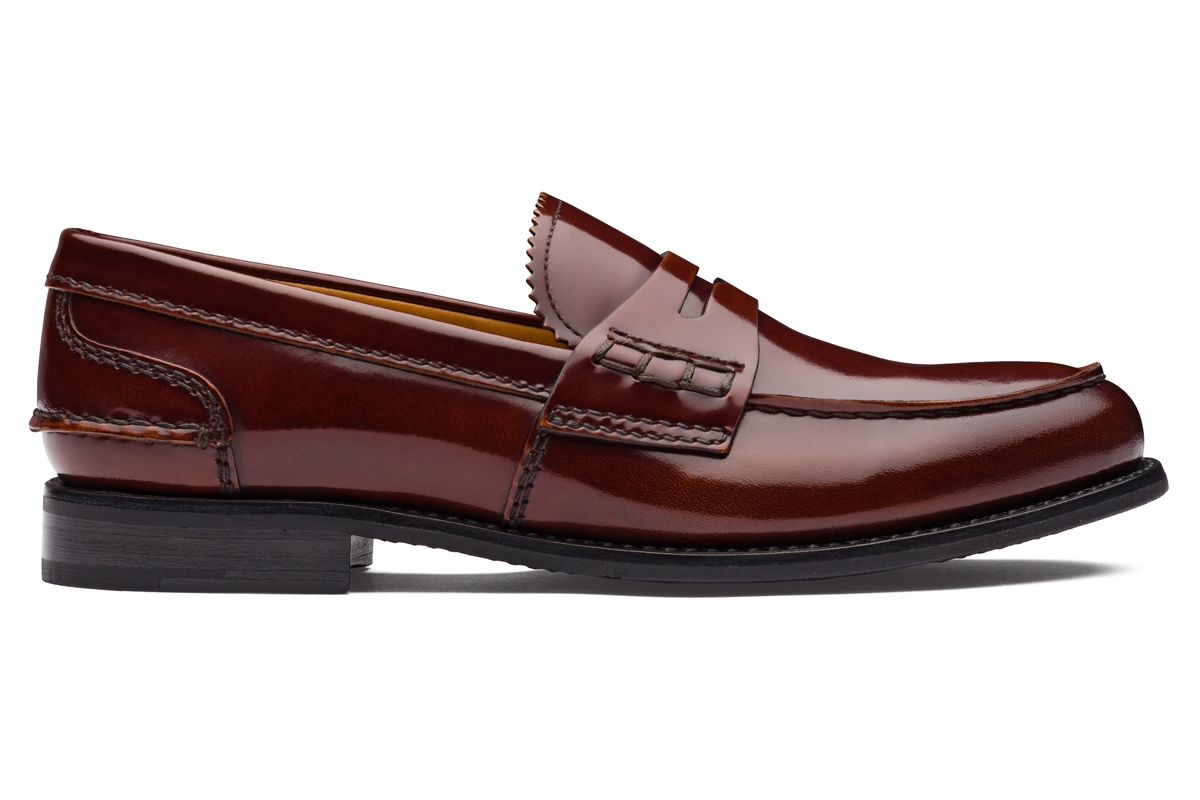 churchs pembrey w polished fume loafer