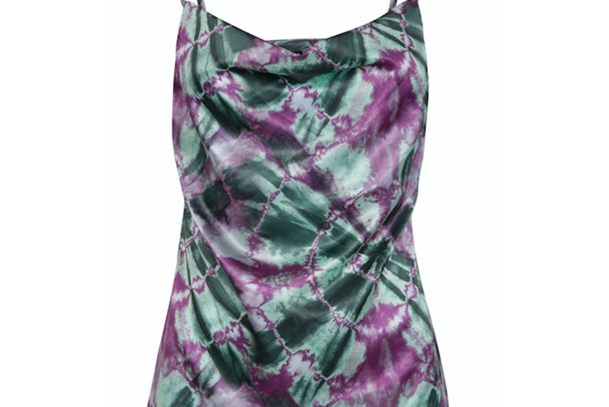 cinta the label intuition print tie dye slip top