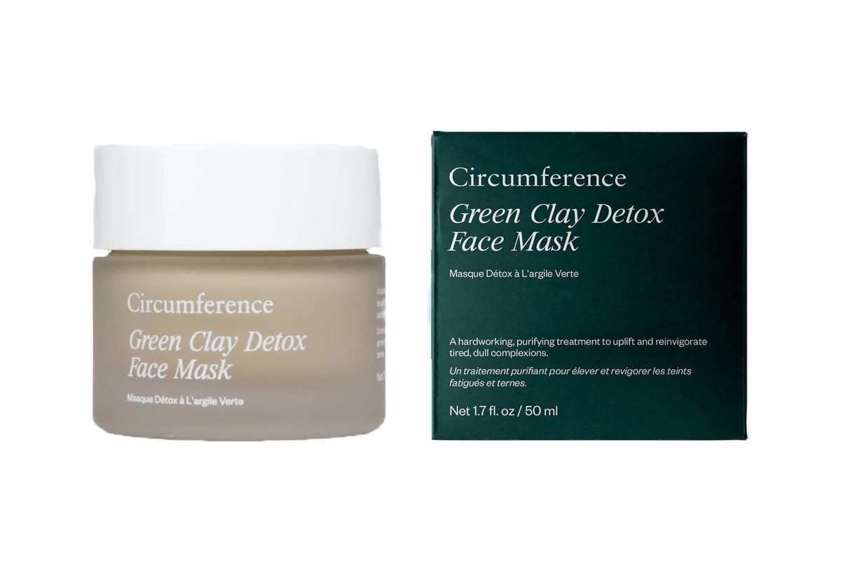 circumference green clay detox face mask