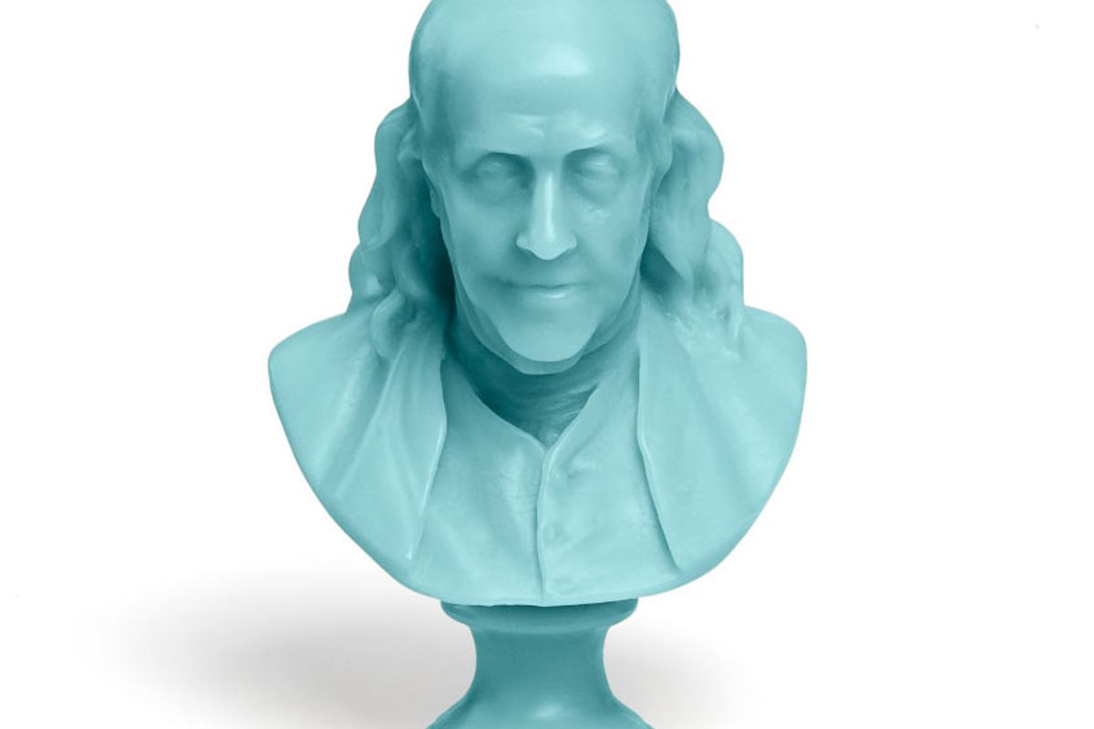 cire trudon benjamin franklin bust candle