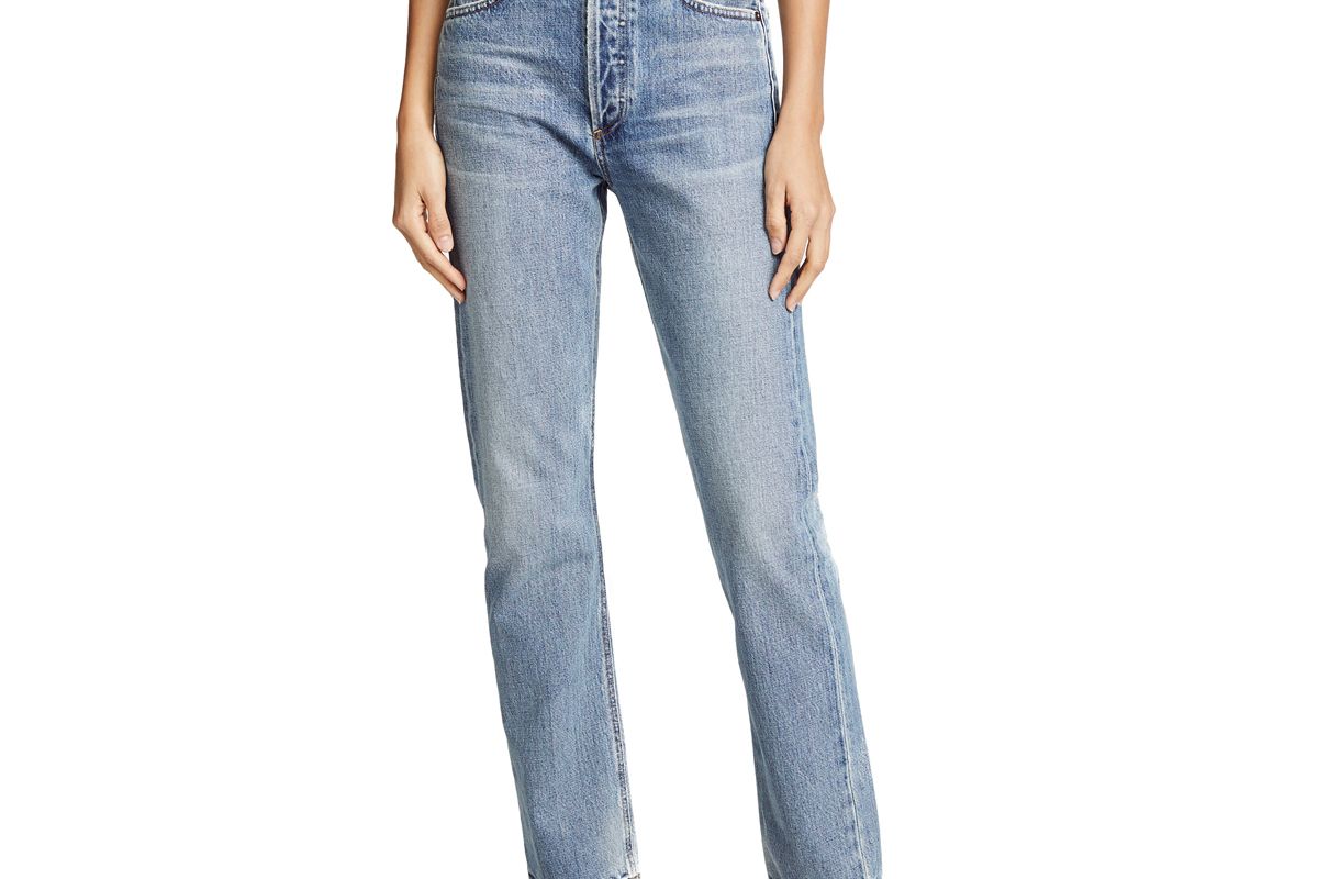 citizens of humanity charlotte high rise straight jeans