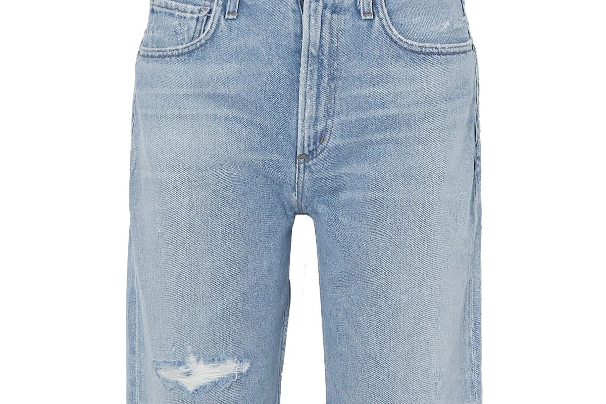 citizens of humanity libby distressed denim shorts