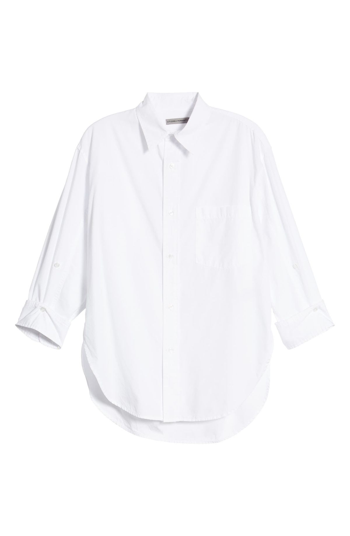 citizens of humanity white cotton button up
