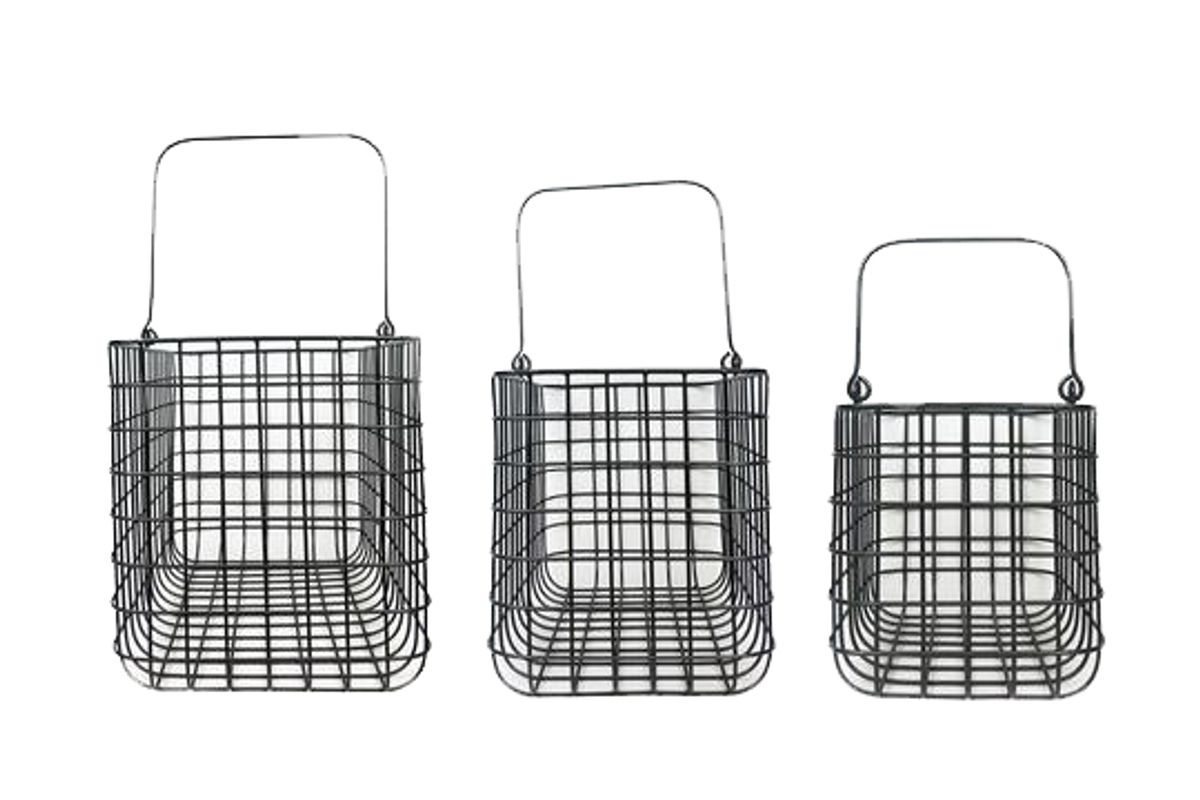 civil alchemy forever useful metal basket with handles set of 3