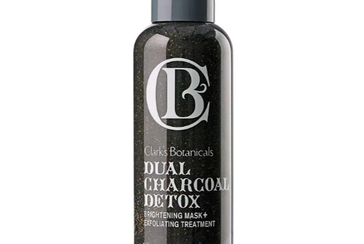 clarks botanicals dual charcoal detox brightening mask exfoliating treatment