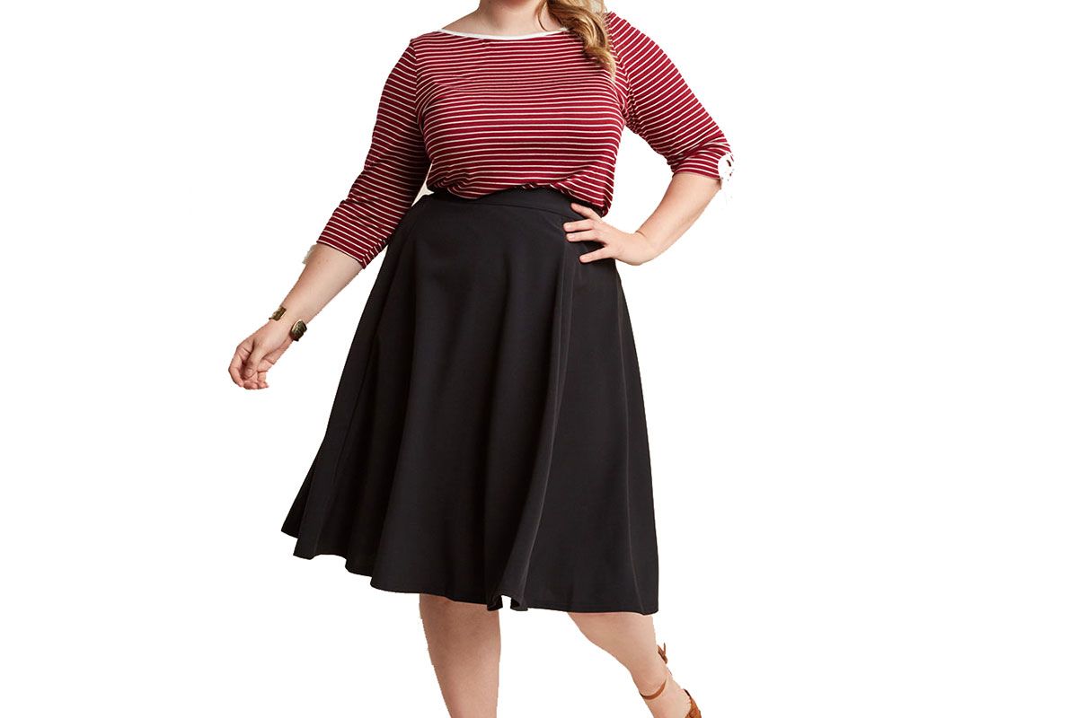 Bugle Joy Midi Skirt in Black