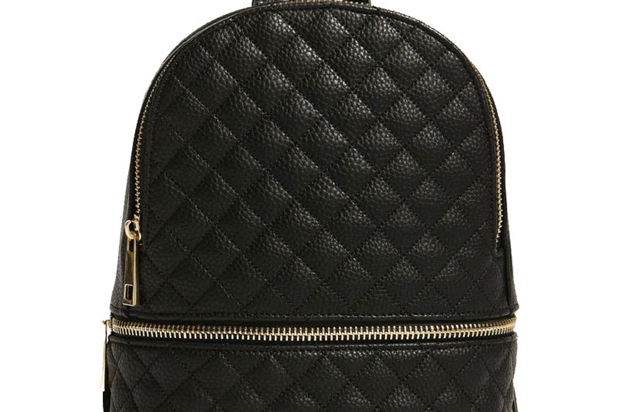 Faux Leather Mini Backpack