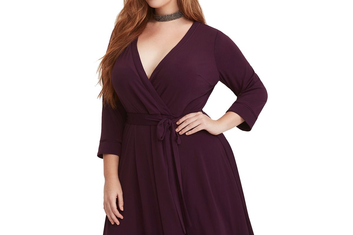 Purple Wrap Dress