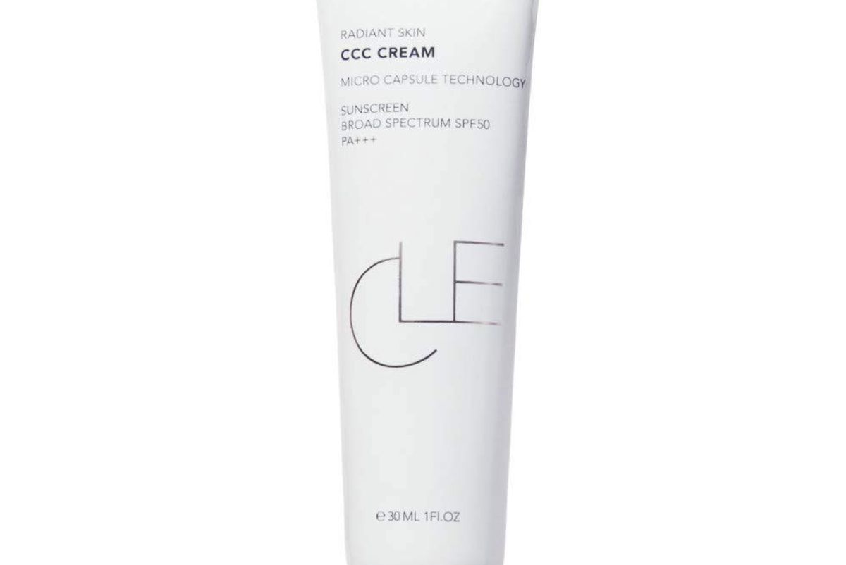 cle cosmetics ccc cream medium light lightweight all in one primer and foundation that contains spf 50